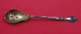 Poppy by Baker-Manchester Sterling Silver Olive Spoon Gold Washed Pierced 6 1/2&quot; - $78.21