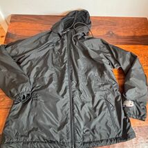 New Balance Womens XL Black Fleece Lined Windbreaker Jacket Hooded Full ... - $33.66