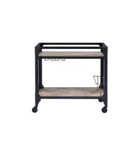 32" X 16" X 31" Black Metal Serving Cart - $4,400.93 MXN