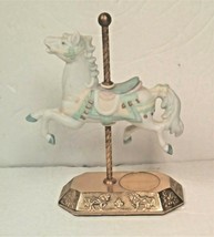 Westminster Collection Carousel Horse Porcelain Figurine On Brass Base - £15.76 GBP