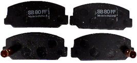 ESCO D-330 Foreign Brake Pads D 330 Brake Set Four (4) Pieces SB 80 FF SB80FF - £29.64 GBP