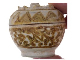 15th Century Thai Sawankhalok Kiln Condiment Jar with Lid 3 - £174.55 GBP
