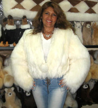 Fur Jacket, outerwear with long hair Babyalpaca pelt  - £440.41 GBP