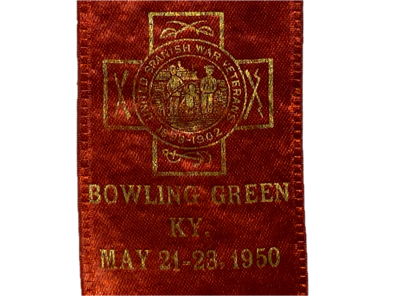 41st ANNUAL ENCAMPMENT, U.S.W.V. BOWLING GREEN KENTUCKY, MAY 21-23, 1950, BADGE Item image 3