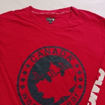 Canada Weather Gear Crewneck Men's Red Cotton Long Sleeve Graphic T-Shirt Sz 2XL image 11