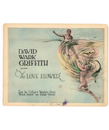 THE LOVE FLOWER Title Lobby Card D.W. Griffith, Richard Barthelmess (1920) - £230.76 GBP