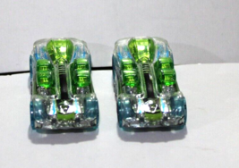 Pair of 2004 Hot Wheels What-4-2 Clear Green &amp; Blue X Car Malaysia Loose - £10.06 GBP