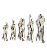 WORKPRO 5-Piece Locking Pliers Set(5/7/10 inch Curved Jaw Pliers,6.5/9 i... - $39.99