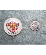 Roosevelt Truman 1944 Pinback Button All For One One For All Pin - £11.97 GBP