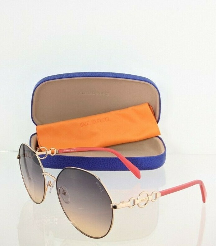 Brand New Authentic Emilio Pucci Sunglasses EP 150 05B EP150 59mm - $148.49