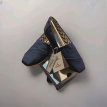 TOMS Women’s Size 9 Classic Majolica Blue Heritage Canvas Slip On Shoes NWB - $44.54