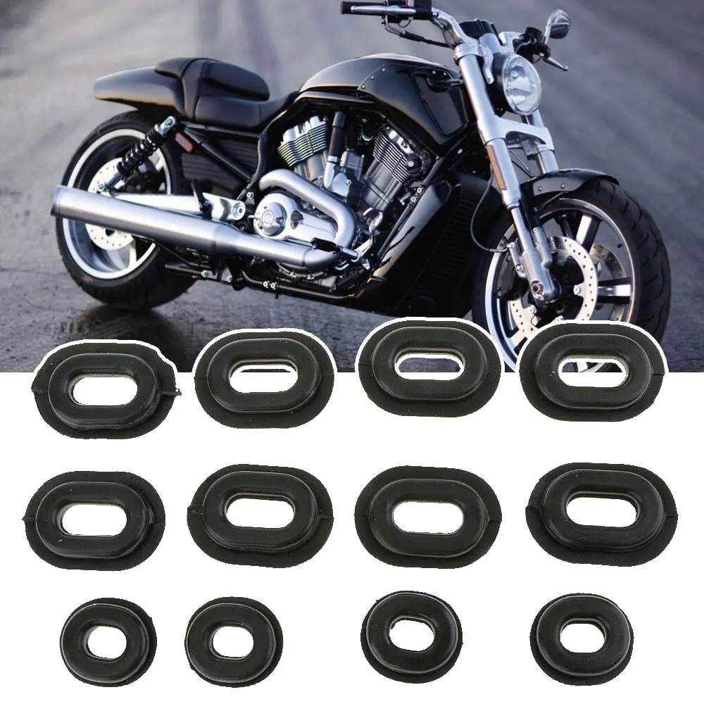 Set of 12 Side Panel Black Rubber Grommets Goldwing Motorcycle Accessories for - £8.91 GBP