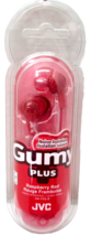 New/Sealed JVC Gumy Plus Noise Isolation Raspberry Red (HA-FX5-R-KX)  Ea... - £6.87 GBP