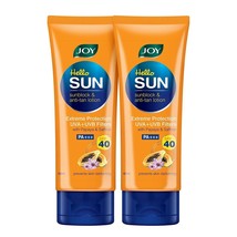 Joy Hello Sun Sunblock &amp; Anti-Tan Lotion - SPF40, PA 60ml (Pack of 2) - £18.96 GBP