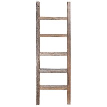 Decorative Ladder - Reclaimed Old Wooden Ladder 4 Foot Rustic Barn Wood - £38.36 GBP