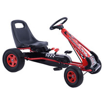 4 Wheels Kids Ride On Pedal Powered Bike Go Kart Racer Car Outdoor Play Toy-Red  - $242.08 CAD