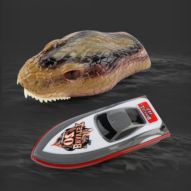 2 In 1 2.4G Rc Boat Remote Control Snake Boats Electric Animal Ship 15Km/h - £44.98 GBP