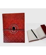 Rastogi Handicraft Paper Journal Handmade Leather Diary With Black Stone... - €23,93 EUR