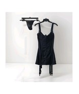 House of Desire Yasmine Shine Mesh Open Cup Babydoll Set Black Sz 1X /2X - €34,18 EUR