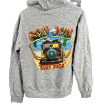 Ron Jon Surf Shop Hoodie Gray Back Graphic Print Mens Small Beach Surfer... - $25.01