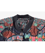 Carole Little Funky Art-to-Wear Quilted German Rayon Jacket Bomber Jacket - $128.61 CAD