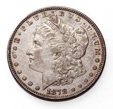 1878 8TF $1 Silver Morgan Dollar in AU Condition, Strong Luster, Mostly ... - £179.14 GBP