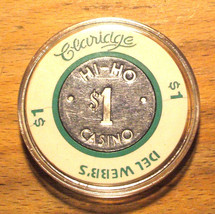 (1) $1. Claridge HI-HO Casino Chip - Atlantic City, New Jersey - 1981 -Bud Jones - $10.95