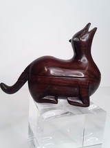 Vintage Chinese exotic wood Animal shaped lidded box - £98.29 GBP