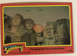 Superman II 2 Trading Card #48 Mt Rushmore - £1.52 GBP