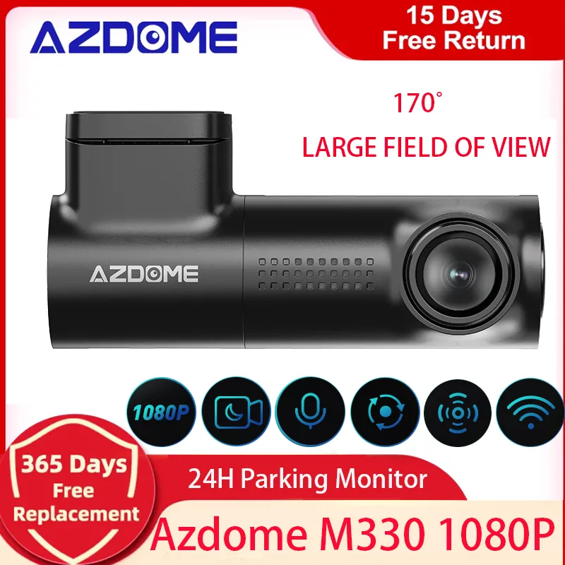 AZDOME M330 Dash Cam English Voice Control 1080P Mini Car DVR WiFi Camera for - £40.82 GBP