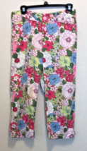 White Stag Stretch Floral Capris Size 6 - £13.31 GBP