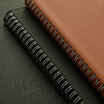 Spiral PU Leather Journals Notebook Lined Paper Diary Planner With Pen Holder  - £20.03 GBP