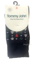 Tommy John Stay-Up Kids Christmas Socks Shoe Size 3.5-5 Dress Blues Balsam Fir - £15.40 GBP