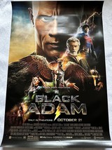 BLACK ADAM 27&quot;x40&quot; D/S Original Movie Poster One Sheet 2012 Dwayne&quot;THE R... - £39.25 GBP