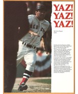 1977 Boston Red Sox Carl Yastrzemski 4-page folio Ted Williams Tony Coni... - £7.87 GBP