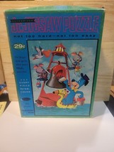 Hanna Barbera Huckleberry Hound  Jr Jigsaw Puzzle 1960's Whitman Complete 63 - £8.81 GBP