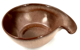 Frankoma Pottery Soup Cereal Bowl Lug Handle Plainsman Brown 6&quot; x 2.5&quot; EUC VTG - £9.40 GBP