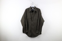 Vtg 60s 70s Big Mac Mens XL Faded Workwear Mechanic Work Button Shirt Gr... - £59.29 GBP