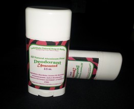 Homemade Aluminum-Free Natural Deodorants- Scented or Unscented - Choose - £6.44 GBP