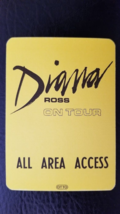 Diana Ross - On Tour Vintage Rosemont, Illinois Original Cloth Backstage Pass - £15.16 GBP