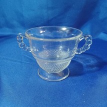 Vintage Duncan Miller Open Top Clear Glass Sugar Bowl - $18.69