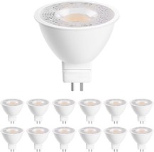 12 Pack Mr16 Gu5.3 Led Bulb 50W Halogen Equivalent, 5W 3000K Soft White, 450 - £34.70 GBP