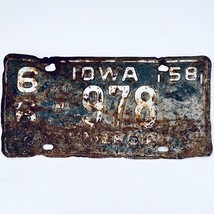 1958 United States Iowa Mitchell County Commercial License Plate 66-978 - $205.22 MXN