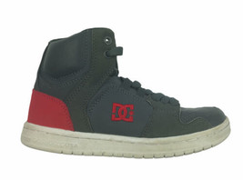 DC Toddler Boys Red Gray High Top Shoes size 6 - £29.06 GBP