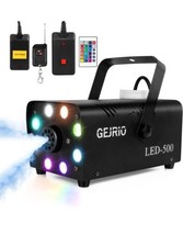 Fog Smoke Machine 500W 16 Color LED Lights Effect Remote Control Parties... - £37.95 GBP