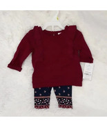 CARTER&#39;S BABY 2pc Long Sleeve Top &amp; Pants Set, &quot;BABY GIRL&quot; (Size 3M) ~ N... - €10,53 EUR