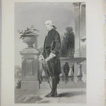Henry Laurens American Continental Congress Steel Engraving Print Antique 1863 - £27.52 GBP