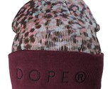 Dope Couture D0915-H510-BUR Seurat Berretto Bordeaux Rosso Macchiettato ... - $14.97