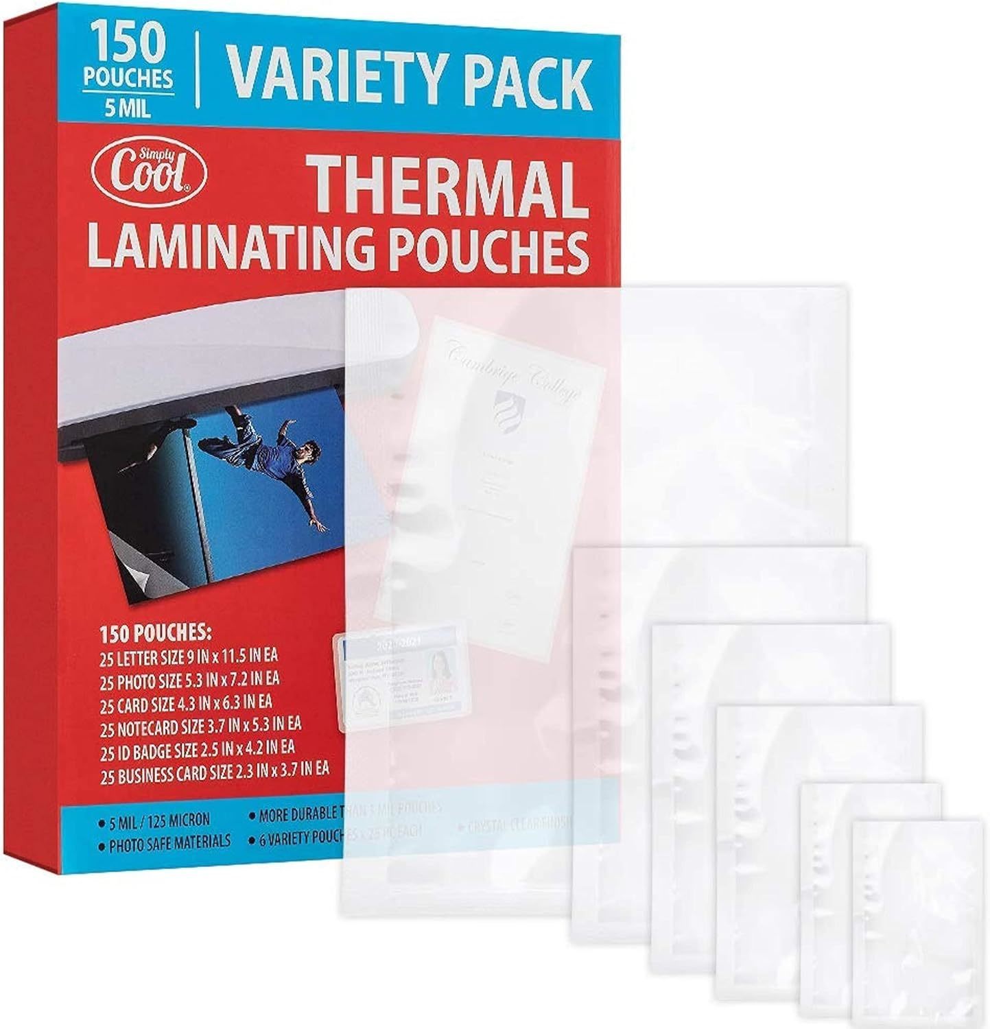 Letter, Photo, Card, Notecard, Id Badge, And Business Card Size 5Mil The... - $44.99