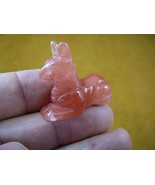 Y-DOG-LD-557) Egyptian GOD ANUBIS PINK STRAWBERRY carving figurine littl... - $266.28 MXN